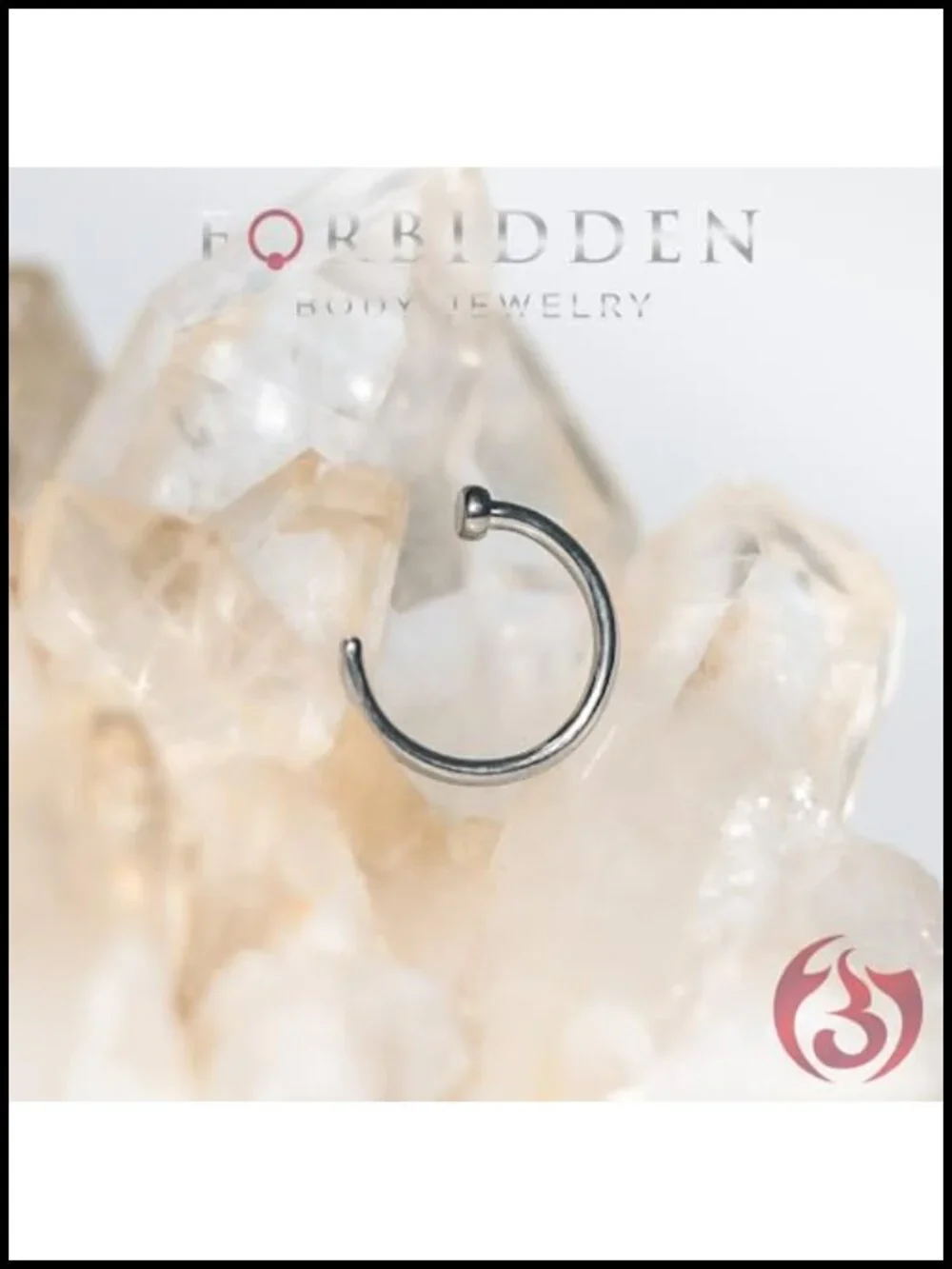 Solid Titanium Nose Hoop Ring 18g 20g Nickel Free Hypoallergenic Body Piercing
